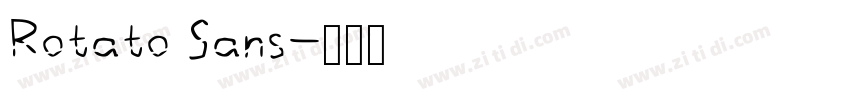 Rotato Sans字体转换